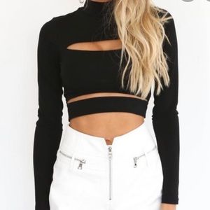 Tiger mist crop top